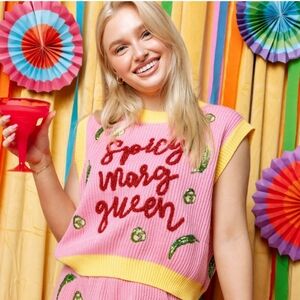 Queen of sparkles sweater vest